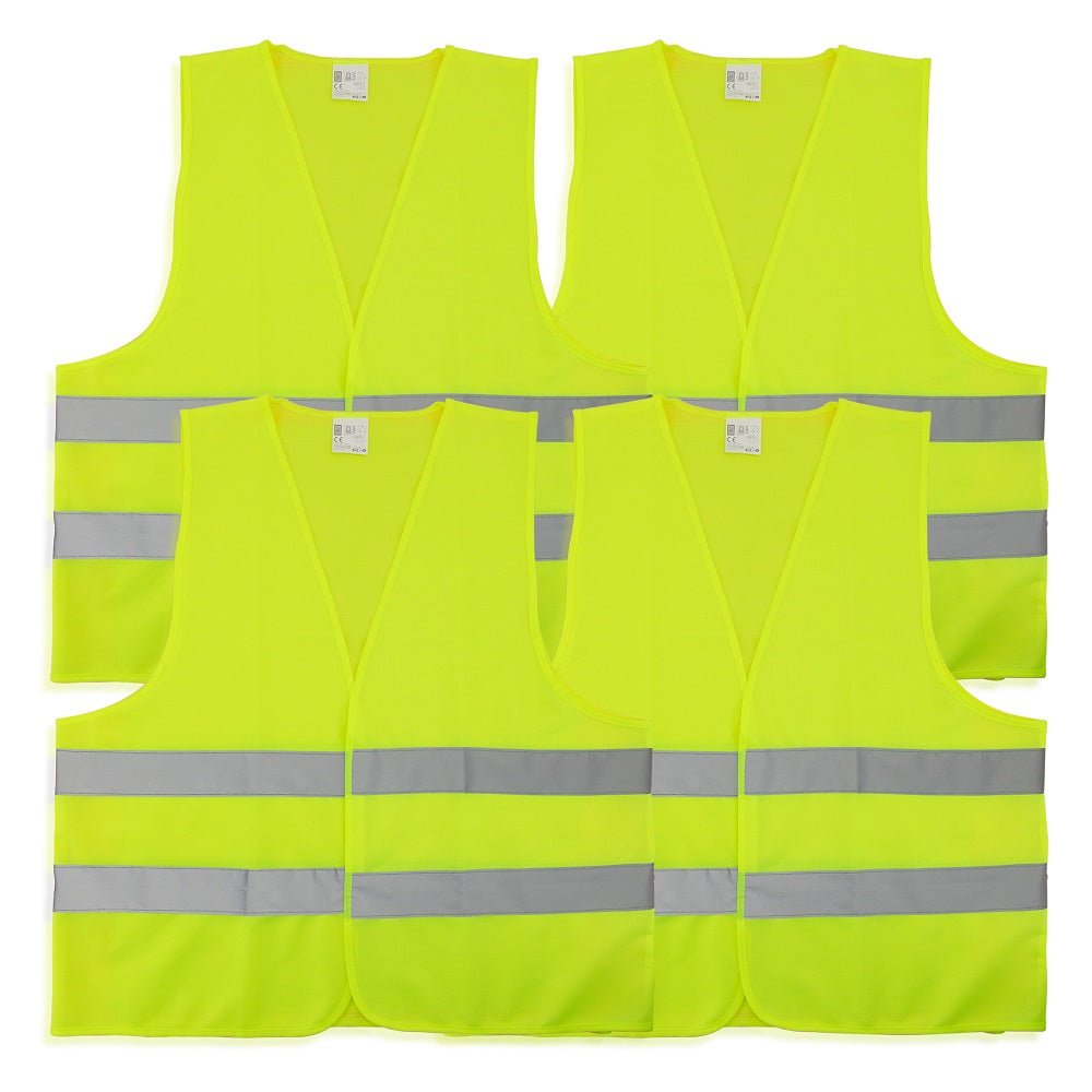 Family High Visibility Safety Vest Kit (Twin Adult, Twin Child) - Green Flag vGroup